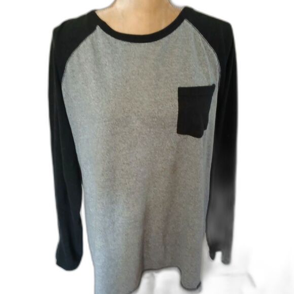 Unisex gray baseball jersey Revolution size L cotton polyester blend - Picture 2 of 4